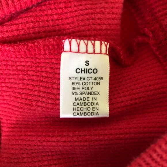 Small Zanana Outfitters Red Thermal 3/4 sleeve - Picture 4 of 4